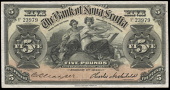 Non Government Issues, The Bank of Nova Scotia, Five Pounds, 2 January 1920, no. 23979, signature of C. Archibald,...