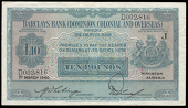 Non Government Issues, Barclays Bank (DCO), Kingston, Ten Pounds, 1 March 1940, D 002816, Mortimer-Whiting...