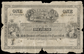 Non Government Issues, Planters’ Bank, Kingston, One Pound, 18—, unissued (Pick S211b). Damaged edges, a few...
