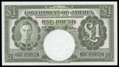 Government of Jamaica, One Pound, 19 May 1960, 65C 69824, signature of E.R. Richardson (Pick 47). About uncirculated...