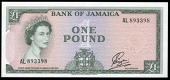 Bank of Jamaica, One Pound, 1961, AL 893398, signature of S.W. Payton (Pick 51). Uncirculated 	£150-200
