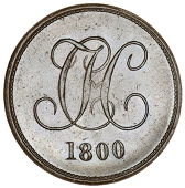 Central London, Newgate Street, Christ’s Hospital, octagonal Sixpences, 1800 (2), 6.18g/12h (DH 1), 6.58g/12h (DH...