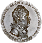 Central London, Soho, Robert Orchard, Milton’s Penny, 1803, draped bust right, rev. legend, edge plain, 25.46g/12h...