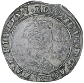 Edward VI (1547-1553), Second period, 6 oz. issue, Testoons, MDXLIX, Tower I, mm. arrow, bust 5, 5.12g/9h (N 1917/1;...