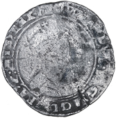 Edward VI (1547-1553), Second period, 6 oz. issue, Testoons, MDXLIX, Canterbury, mm. T, bust 3, 4.35g/1h (N 1921; S...