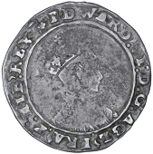 Edward VI (1547-1553), Second period, 6 oz. issue, Testoons, MDL, Tower I, mm. swan II on obv., swan I on rev., bust...