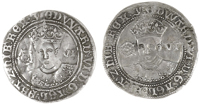 Edward VI (1547-1553), Third period, Fine issue, London (2), both mm. Y, large lettering, small lis, reading me and...