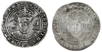 Edward VI (1547-1553), Third period, Fine issue, London (2), both mm. Y, small lettering on obvs., large on revs.,...
