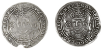 Edward VI (1547-1553), Third period, Fine issue, London (2), both mm. Y, small lettering, reading hiber, small lis,...