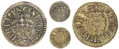 James I (1603-1625), Harington issues, Type 1a, mm. ermine, 0.33g/6h (E 10; BMC 34; Cooke 882-4; S 2674). Good very...