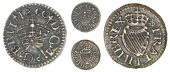 James I (1603-1625), Harington issues, Type 1b, mm. trefoil, no stops after fra and hib, 0.36g/6h (E 12b; BMC 40;...