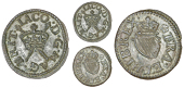 James I (1603-1625), Harington issues, Type 2, mm. cinquefoil, 0.61g/6h (E 16c; BMC 47; Cooke 913-19; S 2676). About...