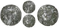 Charles I (1625-1649), Richmond issues, Type 2 (12), mm. large lis, 0.48g/12h (E 91; BMC 180; Cooke 1242-5; S 3183);...