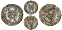 Charles I (1625-1649), Richmond issues, Type 4 (3), all mm. rose, 0.64g/12h (E 109b; BMC 199; Cooke 1299-1306; S...