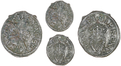 Charles I (1625-1649), Maltravers issues, Type 4, mm. lis, 0.55g/12h (E 141d; BMC 287; Cooke 1479-80; S 3200)....