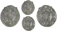 Charles I (1625-1649), Maltravers issues, Type 4, mm. lis, 0.55g/12h (E 141d; BMC 287; Cooke 1479-80; S 3200)....
