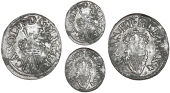 Charles I (1625-1649), Maltravers issues, Type 4, mm. lis, 0.50g/12h (E 141d or e; BMC 287; Cooke 1479-80; S 3200)....