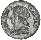 Charles II (1660-1685), 1684 (Cooke 691; BMC 536; S 3395). Copper plug; some light tin pest on lower reverse,...