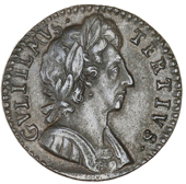 William III (1694-1702), 1700, r over b in tertivs, first a in britannia unbarred (cf. Cooke 506-9; BMC 669 var; S...