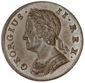 George II (1727-1760), 1741 (Cooke 380; BMC 885; S 3721). Extremely fine, light patina 	£200-250
