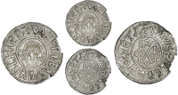 Archbishops of Canterbury, Wulfred, Penny, Gp III, Swefherd, tonsured bust facing, breaking inner circle, three...