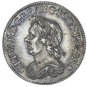 Oliver Cromwell, Shilling, 1658 (ESC 1005; S 3228). About extremely fine, attractively toned 	£1,500-2,000