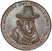 Suffolk, Woodbridge, Robert Loder, Penny, 1796 (DH 15). Virtually as struck, considerable original colour 	£140-180