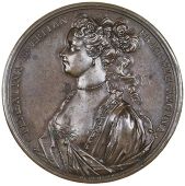 Escape of Princess Clementina Sobieski from Innsbrück, 1719, a copper medal by O. Hamerani, from the same dies as...
