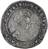 Edward VI (1547-1553), Second period, 6 oz. issue, Testoons, MDXLIX, Canterbury, mm. t, bust 3, 4.33g/1h (N 1921; S...