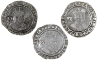 James I (1603-1625), Second coinage, 1607 (3), all mm. escallop, fourth bust, second reads sepret, 3.21g/12h,...
