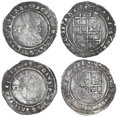 James I (1603-1625), Second coinage, 1611/10, mm. mullet (over bell on rev.), 1611, mm. mullet (over bell on obv.),...