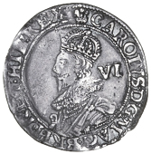 Charles I (1625-1649), Tower mint, Gp C, mm. plume, rev. two cruciform stops in legend, 2.85g/9h (SCBI Brooker 594,...