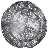 Charles I (1625-1649), Tower mint, Gp C, mm. rose (over plume on obv.), plume above shield, 2.76g/7h (SCBI Brooker...