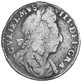 William III (1694-1702), 1696, second bust (ESC 1550; S 3537). Nearly fine, very rare 	£150-200