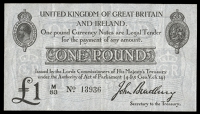 J. Bradbury, One Pound, 1914-16, M/83 13936 (Dugg. T11-1). Good very fine 	£150-200
