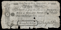 Co. Cork, Cork, Pikes Bank, Twenty Five Shillings, date and numbers faded, for Joseph Pike & Co, signed by Joseph...