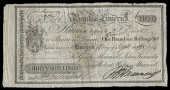 Co. Limerick, Limerick, Bank of Limerick, Thirty Shillings, 1 September 1819, no. 694, for George Maunsell, John...