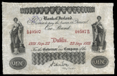 One Pound, 22 September 1921, B/49 40507, signature of S. Hinton (BA 81; Pick A37). Pencilled number on back and has...