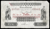 Ten Pounds, 26 September 1911, U/31 7737, signature of W.H. Baskin (BA 69a; Pick  A27b). Post Office stamp and a few...