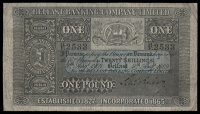 One Pound, 9 August 1909, H/F 2533, signature of S.A. Robinson (BB 48b; Pick 50). A couple of tiny holes in right...