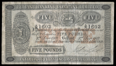 Five Pounds, 3 December 1913, A/N 1603, signature of W.G. Crawford (BB 51d; Pick A51). Patches of foxing, otherwise...