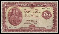 Twenty Pounds, 25 September 1951, 05X 057257, Brennan-McElligott signatures (LTN 30; MacDevitt E-115). Good fine...
