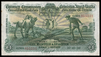The Munster & Leinster Bank Ltd, One Pound, 10 October 1939, 42MA 055531, Brennan-Hosford signatures (CML 7;...