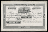 One Pound, uniface proof on paper mounted on light card, 182–, ‘Promise to pay John McCance Esq. of Suffolk near...