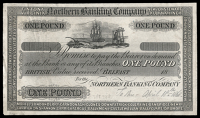One Pound, uniface proof on paper, 18—, ‘To this April 18th 1868’, pencilled at bottom right (NR 20; Pick...