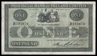 One Pound, 1 September 1926, H 193676, signature of Hume Robertson (PR 75b; Pick A124). Pressed, otherwise good fine...