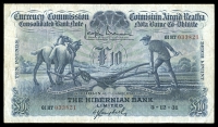 The Hibernian Bank Ltd, Ten Pounds, 5 December 1931, 01HT 033821, Brennan-Campbell signatures (CHB 3: MacDevitt...