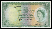 Bank of Rhodesia and Nyasaland, One Pound, 7 December 1960, X/53 911817, signature of B.C.J. Richards (Pick 21b)....