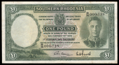 Currency Board, One Pound, 1 February 1945, B/36 000738, signature of A.W. Bessle (Pick 10). Very fine to good very...