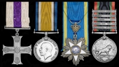 The Darfur operations M.C. group of four awarded to Captain Robert Starmer Audas, Army Veterinary Corps, also the...